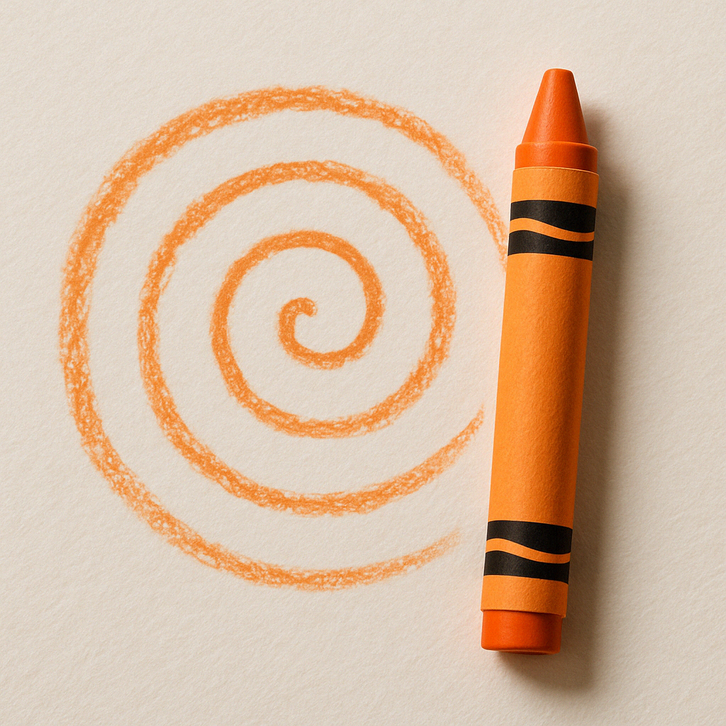 Orange Crayon